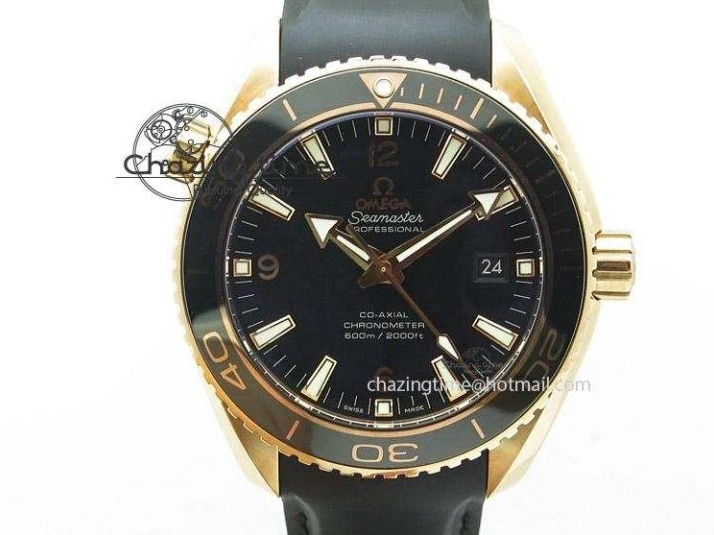 0501 Planet Ocean 39.5mm Black Ceramic Bezel SS VSF 1:1 Best Edition Black Dial on SS Bracelet A Stretchable 7890